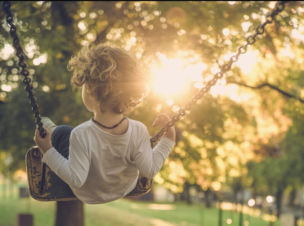 Autistic children and swings 