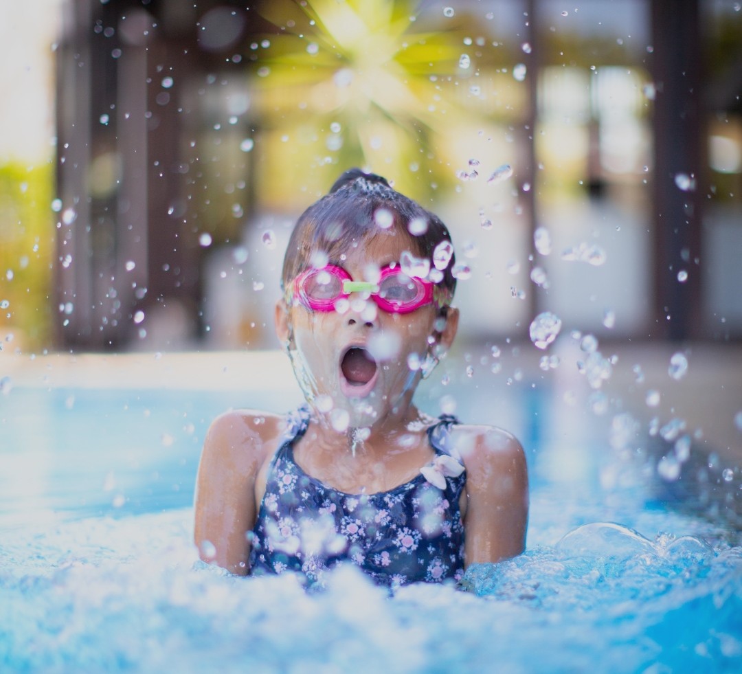 Swimming autistic child